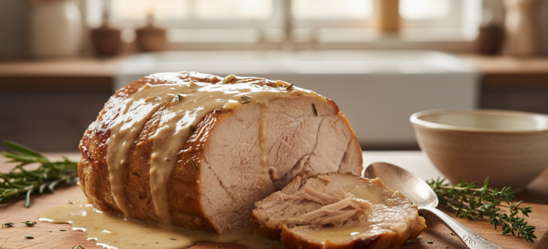 découvrez ce rôti de porc mijoté au lait, une recette savoureuse et tendre qui fond en bouche, parfaite pour un repas réconfortant à partager.