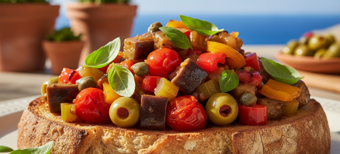 découvrez notre recette maison de caponata sicilienne, un plat ensoleillé et savoureux qui évoque la douceur des vacances et apporte une touche de méditerranée à votre table.