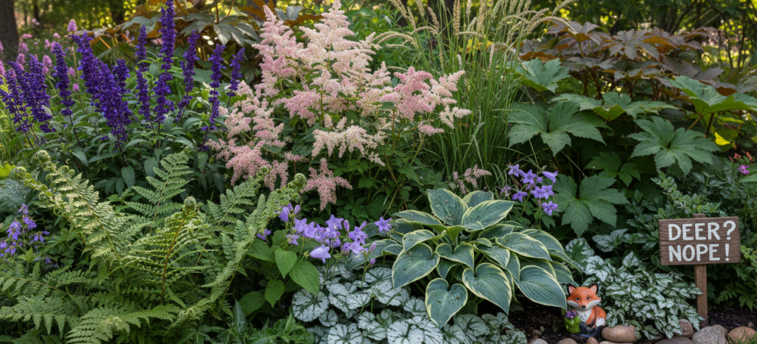 protégez votre jardin des chevreuils avec 11 plantes vivaces d’ombre qu’ils évitent. transformez vos espaces dévorés en un havre de verdure élégant et résistant.