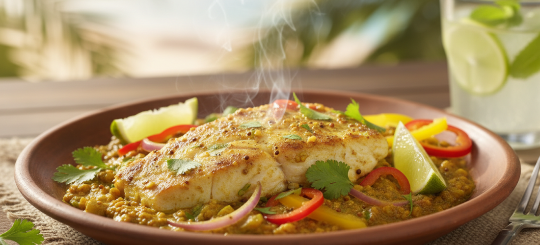 découvrez notre recette authentique du colombo léger de poisson des antilles, un plat savoureux et exotique qui ravira vos papilles avec ses épices douces et sa fraîcheur marine.