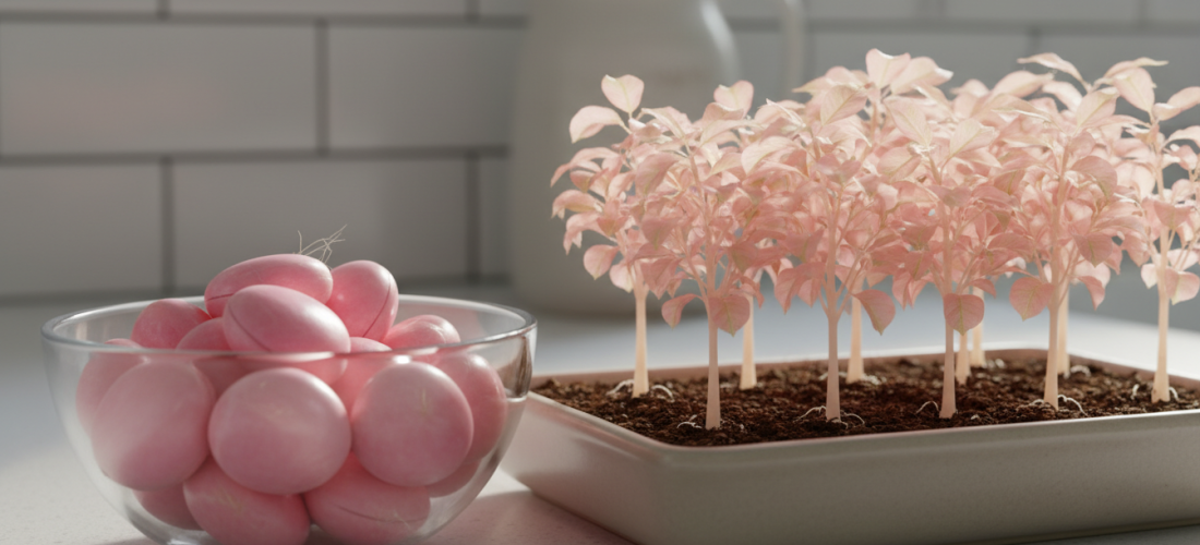 découvrez comment transformer les noyaux d'un fruit festif en une mini forêt rose en seulement un mois grâce à une méthode simple de conservation après le repas.