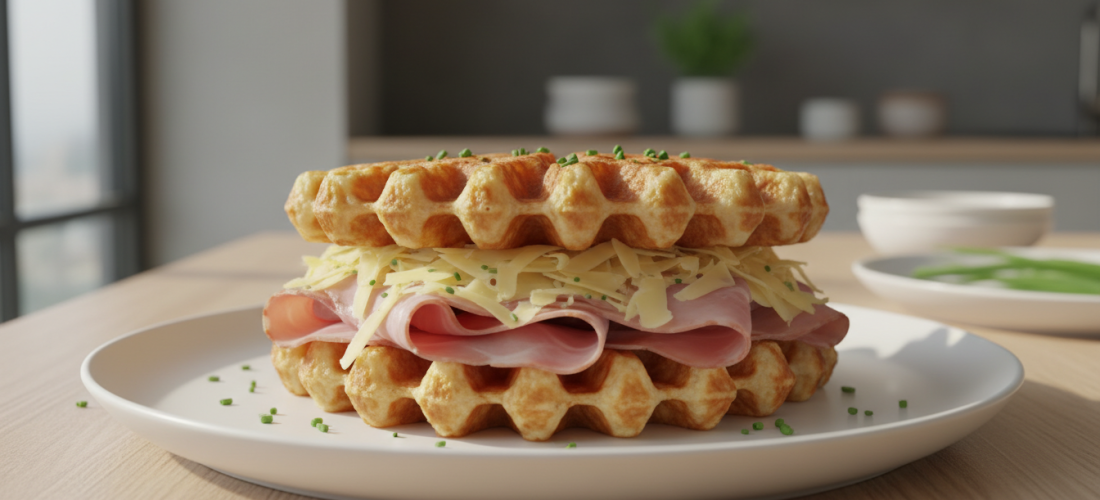 découvrez nos croques gourmands légers alliant jambon maigre et emmental allégé, servis sur des gaufres croustillantes pour une pause savoureuse et équilibrée.