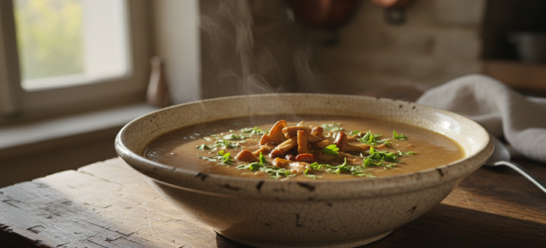apprenez à préparer une soupe aux champignons de paris légère et savoureuse, parfaite pour un repas sain et réconfortant.