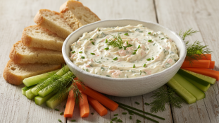 découvrez notre dip onctueux au saumon fumé et fromage de chèvre frais, parfait pour des apéritifs gourmands et raffinés. un délice crémeux à savourer en toutes occasions.