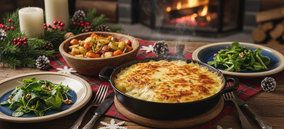 savourez notre gratin de pommes de terre fondant, inspiré de la raclette, alliant fromage fondant et saveurs authentiques pour un plat gourmand et réconfortant.