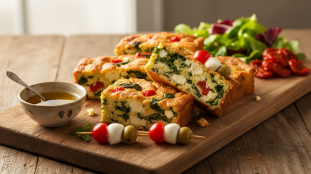 découvrez notre recette savoureuse de cake aux trois poivrons, olives noires et fromage de brebis, un délice méditerranéen parfait pour toutes vos occasions.
