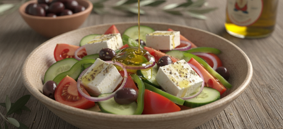 découvrez notre recette facile de salade grecque au fromage de brebis, un délice méditerranéen frais et savoureux, parfait pour vos repas d'été.