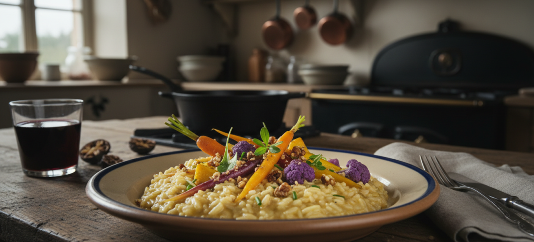 découvrez notre recette savoureuse de risotto aux légumes anciens et noix du périgord, un délice d'antan alliant tradition et gourmandise pour régaler vos papilles.