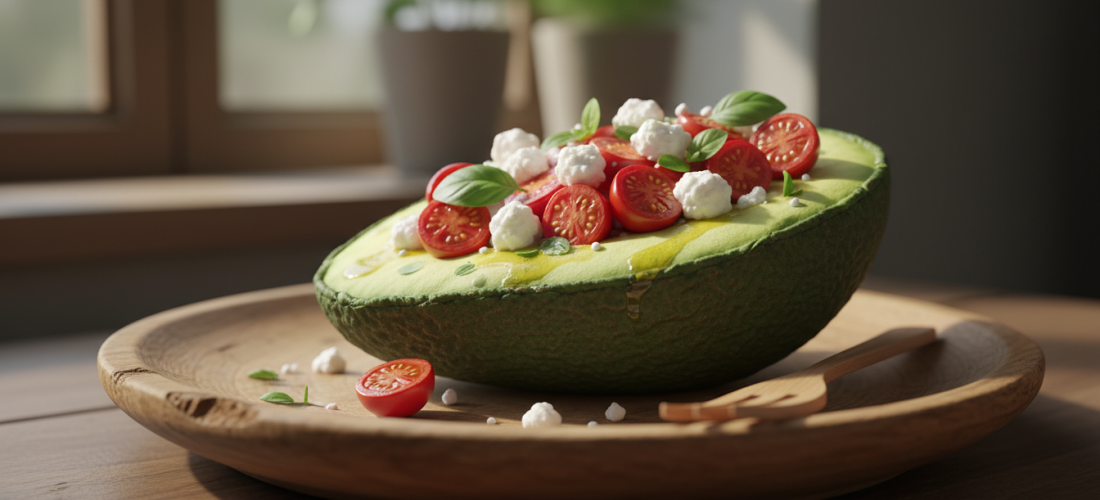 découvrez notre recette simple et gourmande de délice d'avocat farci à la tomate et au fromage, parfaite pour un repas sain et savoureux.