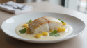 savourez un délice de cabillaud fondant nappé de lait de coco onctueux, agrémenté d'éclats d'ananas tropical pour une explosion de saveurs exotiques et gourmandes.