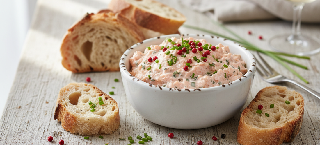découvrez notre recette savoureuse de rillettes de saumon et fromage frais, idéale pour un apéritif gourmand et facile à préparer.