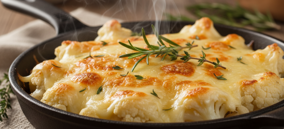 découvrez notre recette gourmande de gratin de chou-fleur au fromage à raclette, un plat fondant et savoureux parfait pour régaler toute la famille.