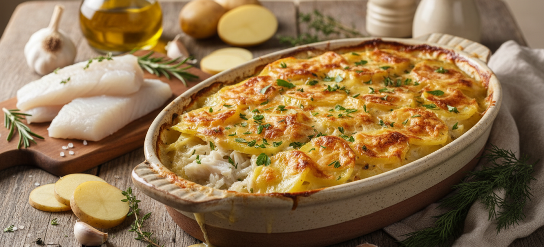 découvrez notre recette gourmande de gratin de pommes de terre au poisson, un délice fondant à savourer en famille. facile à préparer et plein de saveurs, ce plat réchauffera vos repas.
