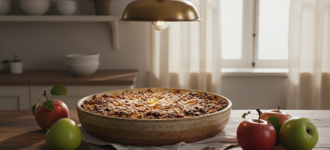 découvrez une recette gourmande et légère de crumble pommes-cacao, idéale pour un dessert savoureux et facile à réaliser.