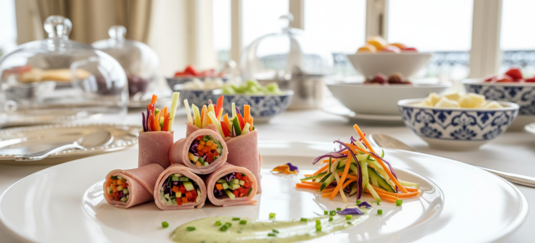 découvrez notre recette légère de roulés de jambon à la mayonnaise allégée accompagnés de légumes croquants, pour un délice minceur savoureux et sain.