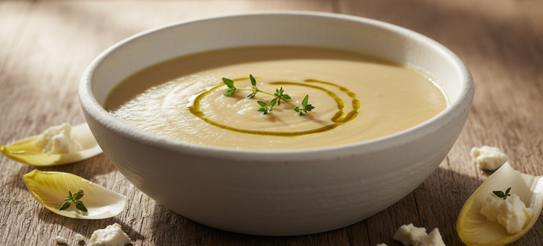 découvrez notre recette simple et savoureuse de velouté d’endives au fromage frais, un délice onctueux parfait pour réchauffer vos repas avec douceur et gourmandise.