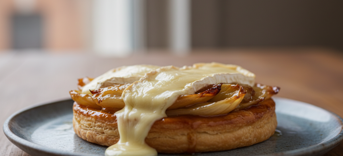 découvrez la délicieuse tatin d’endives fondantes au camembert onctueux, un délice renversé alliant douceur et saveurs riches pour un plat réconfortant et original.