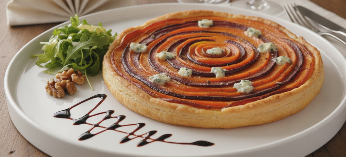 découvrez une recette gourmande alliant douceur et caractère avec notre tarte fondante aux carottes caramélisées et au fromage bleu, parfaite pour un repas savoureux et original.