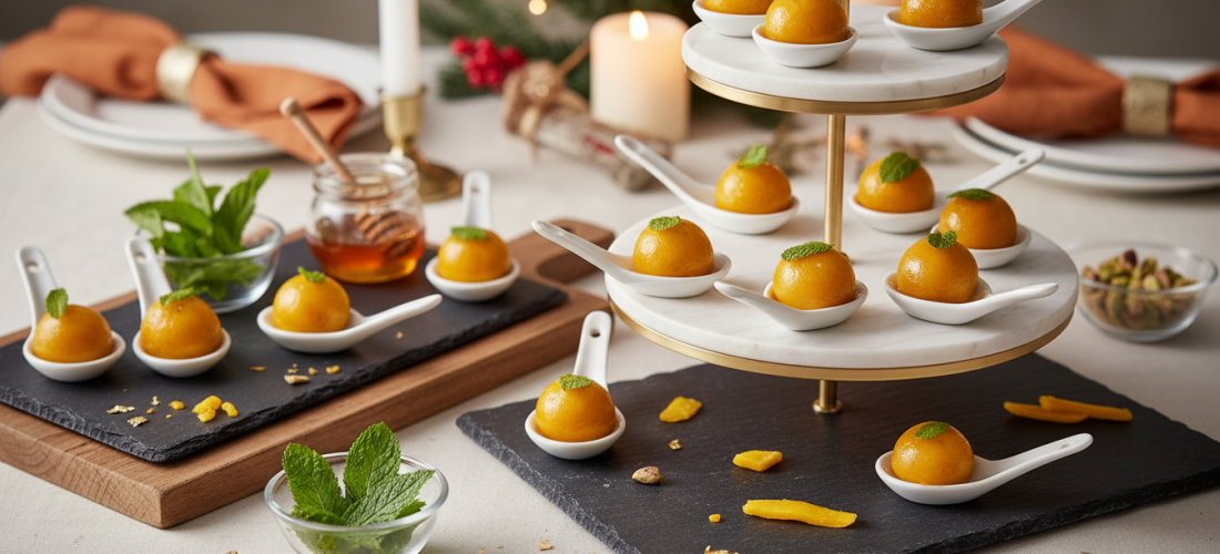 découvrez nos cuillères gourmandes alliant mangue rôtie au miel et fromage frais, pour un délicieux équilibre sucré-salé à savourer en toutes occasions.