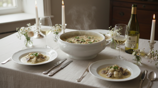 découvrez notre recette gourmande et facile de blanquette de volaille au fromage frais, un plat savoureux qui ravira toute la famille.