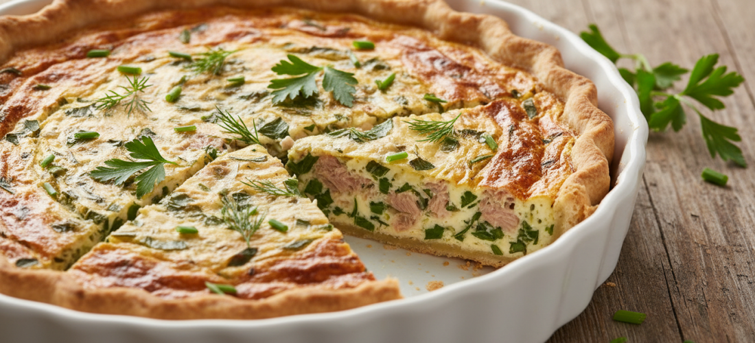 découvrez notre recette de quiche légère au thon, délicatement parfumée aux herbes fraîches pour un plat savoureux et sain, parfait pour toutes les occasions.