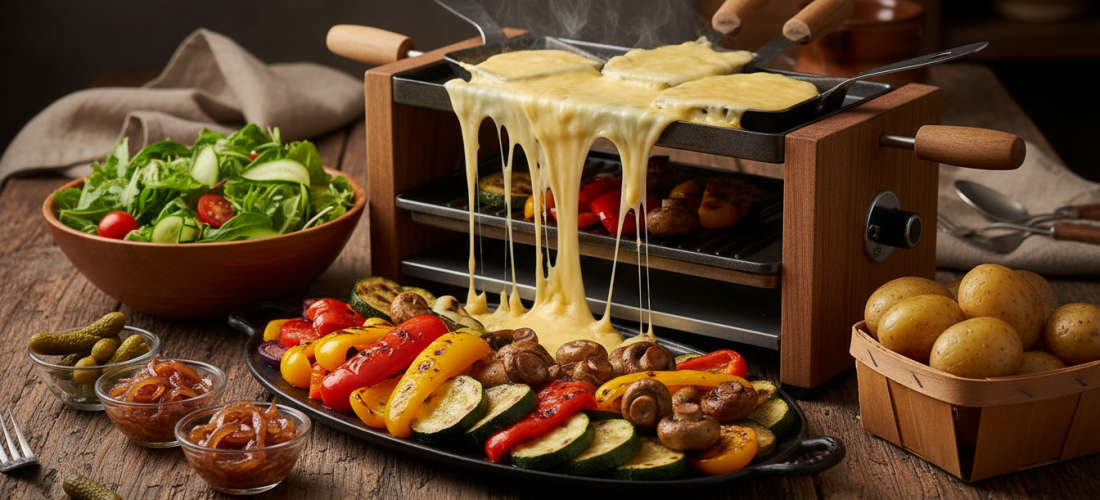 découvrez une délicieuse raclette végétarienne alliant saveurs gourmandes et ingrédients frais pour un repas convivial et réussi. idéal pour les amateurs de cuisine saine et savoureuse.