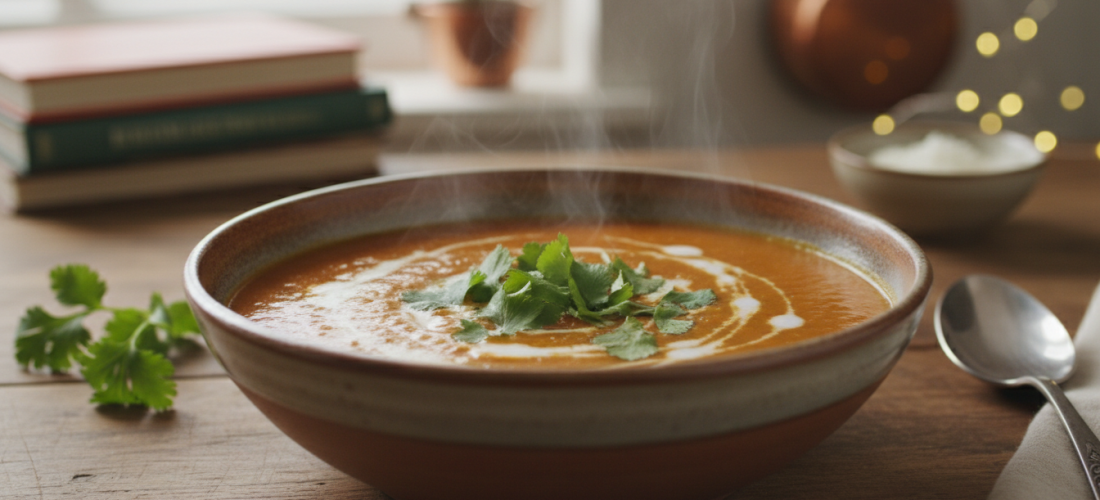 découvrez une recette facile et savoureuse de velouté onctueux aux lentilles corail et lait de coco, parfaite pour un repas réconfortant et nutritif.