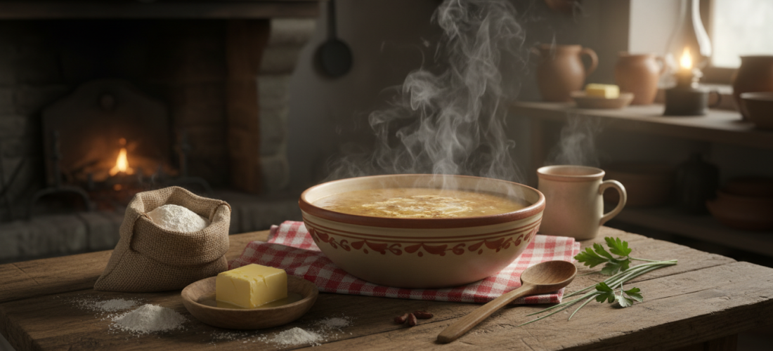 découvrez une recette simplifiée de la délicieuse soupe légère à la farine, un plat traditionnel suisse alliant saveurs authentiques et simplicité.