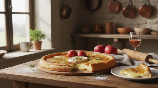 découvrez notre délicieuse tarte au camembert, un régal gourmand alliant saveurs crémeuses et pâte croustillante, parfaite pour toutes vos envies de douceur salée.
