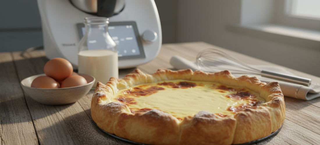 découvrez notre recette express de tarte au fromage avec thermomix, facile et rapide à préparer pour des desserts gourmands en un rien de temps.