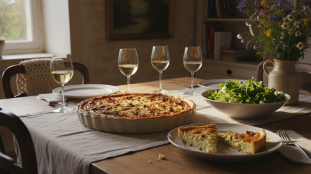 découvrez la recette savoureuse de la tarte aux poireaux, lardons croustillants et fromage frais onctueux, parfaite pour un repas gourmand et réconfortant.