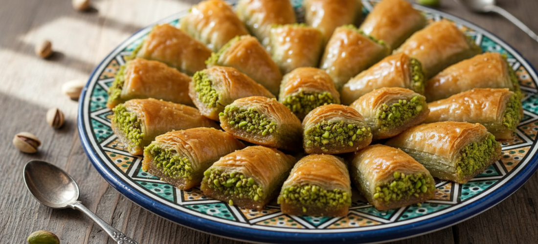 découvrez notre recette gourmande de baklavas marocaines légères aux pistaches, des douceurs croustillantes et parfumées à tester absolument pour un voyage sucré authentique.