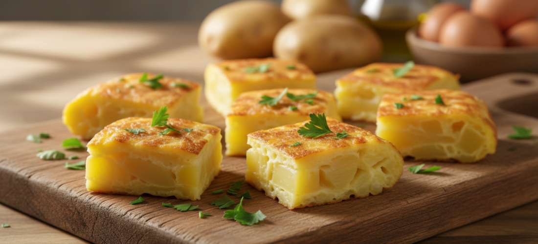 découvrez une recette simple et savoureuse de bouchées légères de tortilla aux pommes de terre, parfaites pour un encas gourmand et facile à préparer.