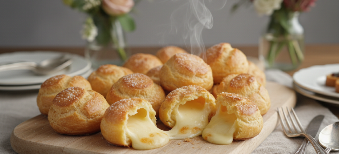 découvrez notre recette gourmande de gougères au camembert, des bouchées délicieusement fondantes à tester absolument pour régaler vos invités.