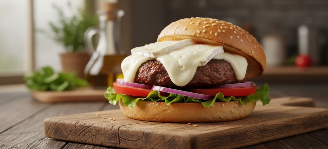 découvrez notre recette simple et savoureuse de burger au fromage de chèvre, parfaite pour un repas gourmand à préparer facilement chez vous.