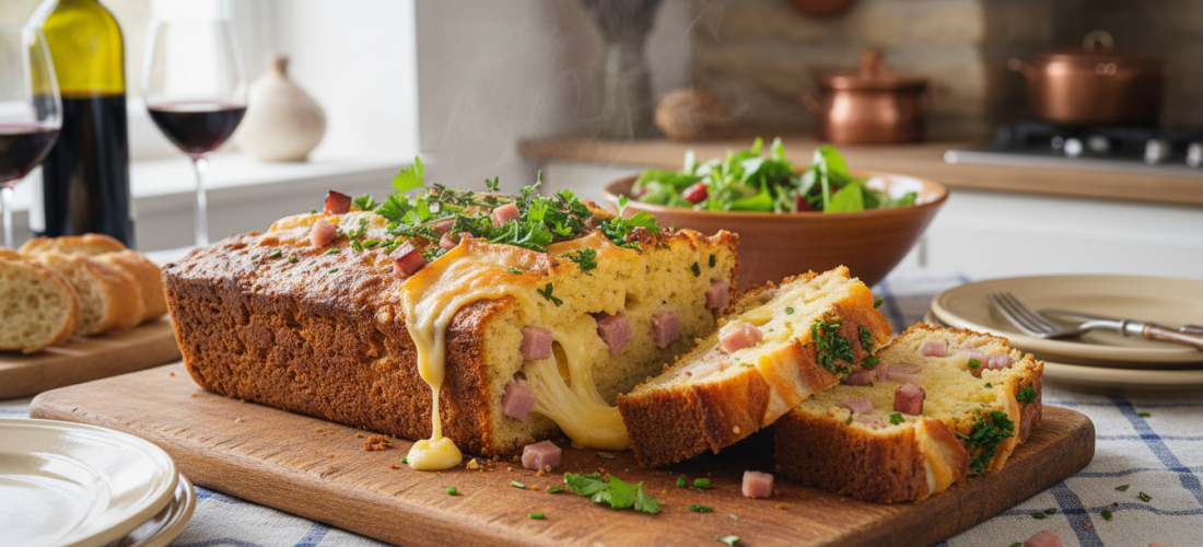 découvrez notre recette facile et gourmande de cake au jambon, herbes fraîches et fromage à raclette, parfaite pour un repas savoureux et convivial.