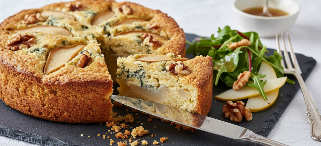 découvrez une recette savoureuse de cake salé alliant le goût intense du fromage bleu, la douceur juteuse de la poire et le croquant des éclats de noix. parfait pour un apéritif ou un repas convivial.