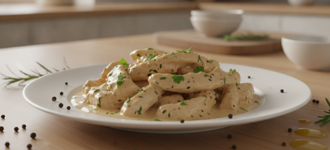 découvrez notre recette rapide et savoureuse d'émincé de dinde à la crème, prête en seulement 20 minutes pour un repas délicieux et facile à préparer.