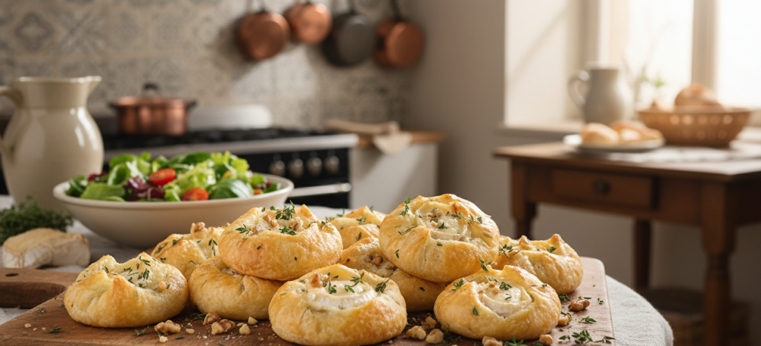 découvrez notre recette simple et gourmande de feuilletés au fromage de chèvre, parfaits pour un apéritif savoureux ou une entrée réussie.