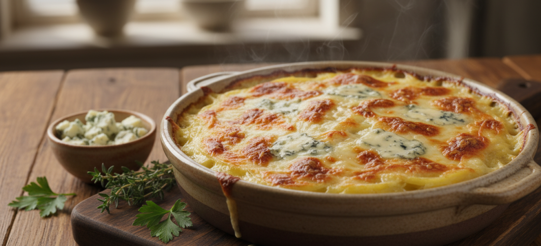 découvrez notre recette gourmande de gratin de pommes de terre au fromage bleu, un plat savoureux et réconfortant parfait pour toutes les occasions.