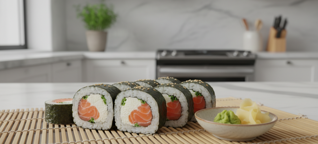 découvrez notre recette facile et gourmande de makis au saumon fumé et fromage frais, parfaite pour un repas savoureux et rapide à préparer.
