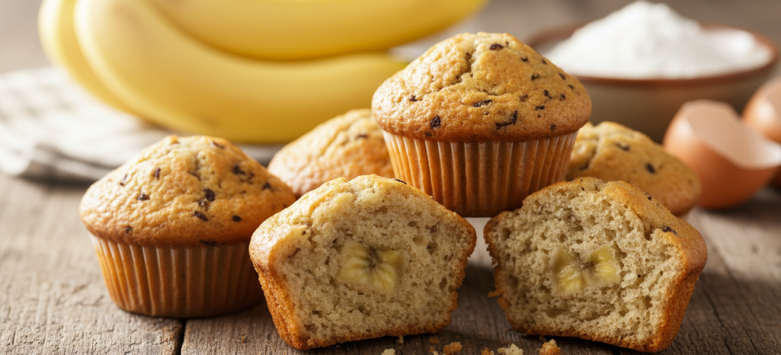 découvrez notre recette simple et savoureuse de mini muffins légers à la banane, parfaits pour un encas gourmand et sain.