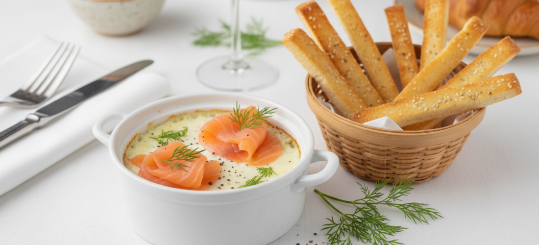 découvrez notre recette gourmande et légère d'œufs cocotte au saumon fumé et crème légère, parfaite pour un plat savoureux et facile à préparer.
