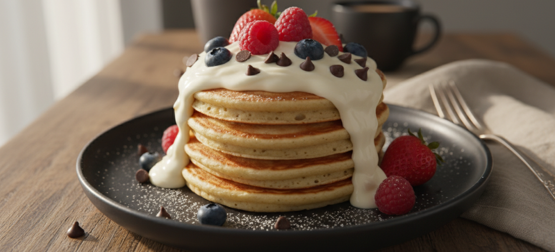 découvrez la recette ultime des pancakes moelleux à la crème de fromage frais et éclats de chocolat, une gourmandise irrésistible pour des petits déjeuners ou goûters savoureux.