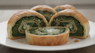 découvrez notre recette de roulé feuilleté léger aux épinards frais et roquefort fondant, une délicieuse combinaison parfaite pour un apéritif gourmand et savoureux.