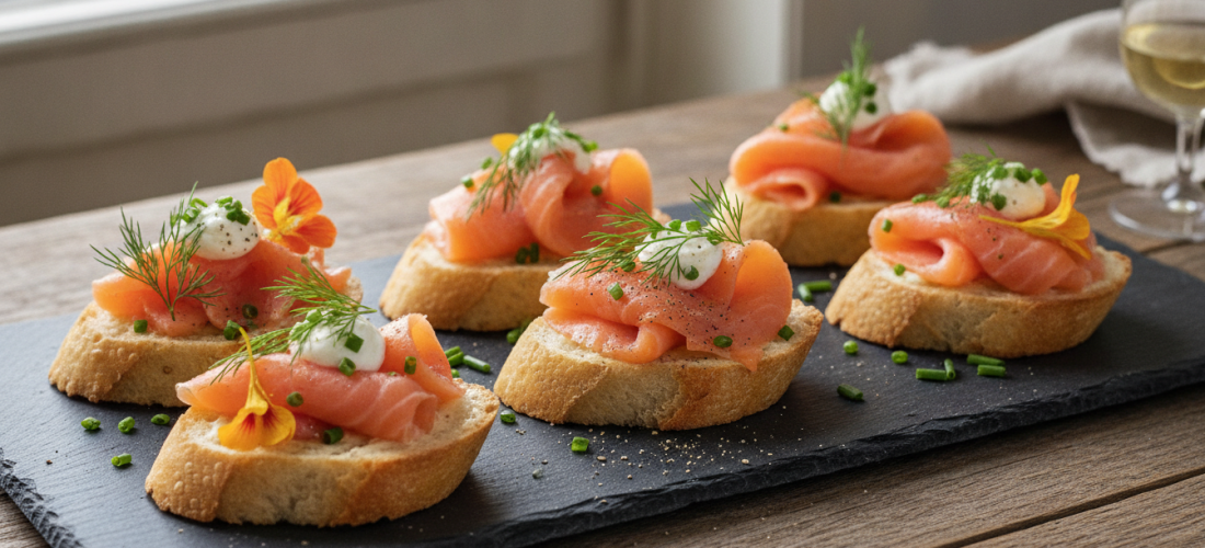 découvrez notre recette incontournable de toasts au saumon fumé, fenouil croquant et fromage fondant pour une dégustation savoureuse et raffinée.