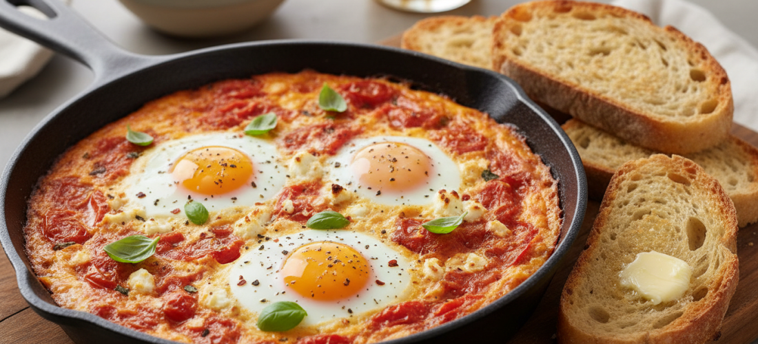 découvrez une recette facile et savoureuse d'œufs à la tomate au four, parfaite pour un dîner réconfortant en mars, avec seulement trois ingrédients du placard.