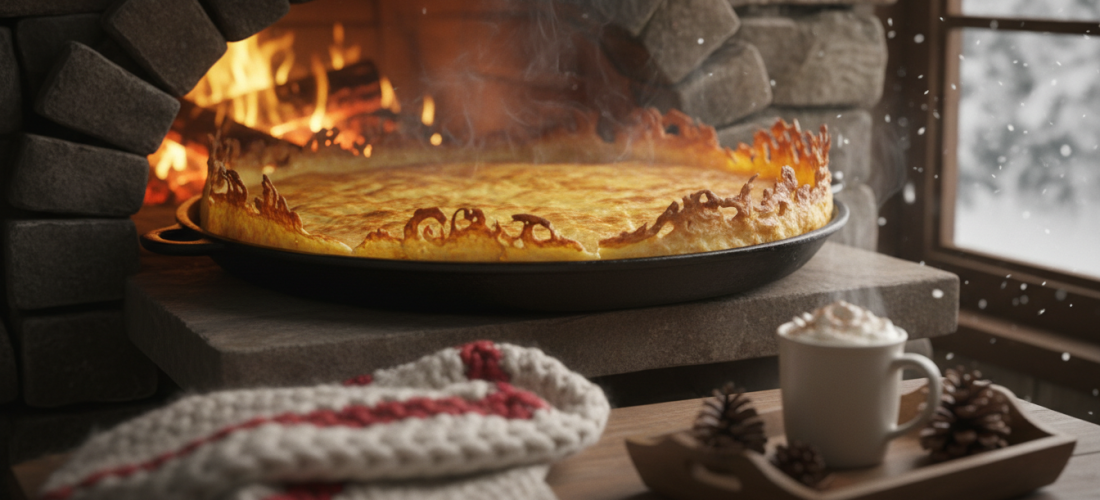 découvrez comment préparer une crêpe géante dorée en seulement 25 minutes au four, pour transformer vos soirées d'hiver en un moment chaleureux et convivial.