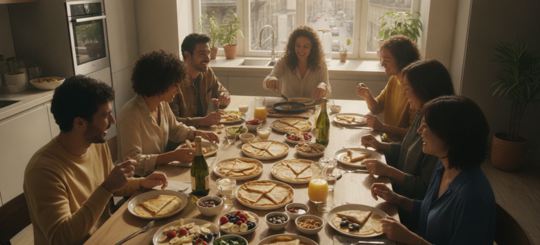 découvrez nos recettes savoureuses de crêpes, des garnitures gourmandes et des astuces pratiques pour organiser votre fête de crêpes sans stress et en toute convivialité.