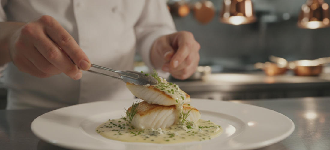 découvrez notre recette de filet de cabillaud nappé d'une onctueuse sauce au bleu, alliant saveurs délicates et gourmandise pour un repas savoureux et raffiné.